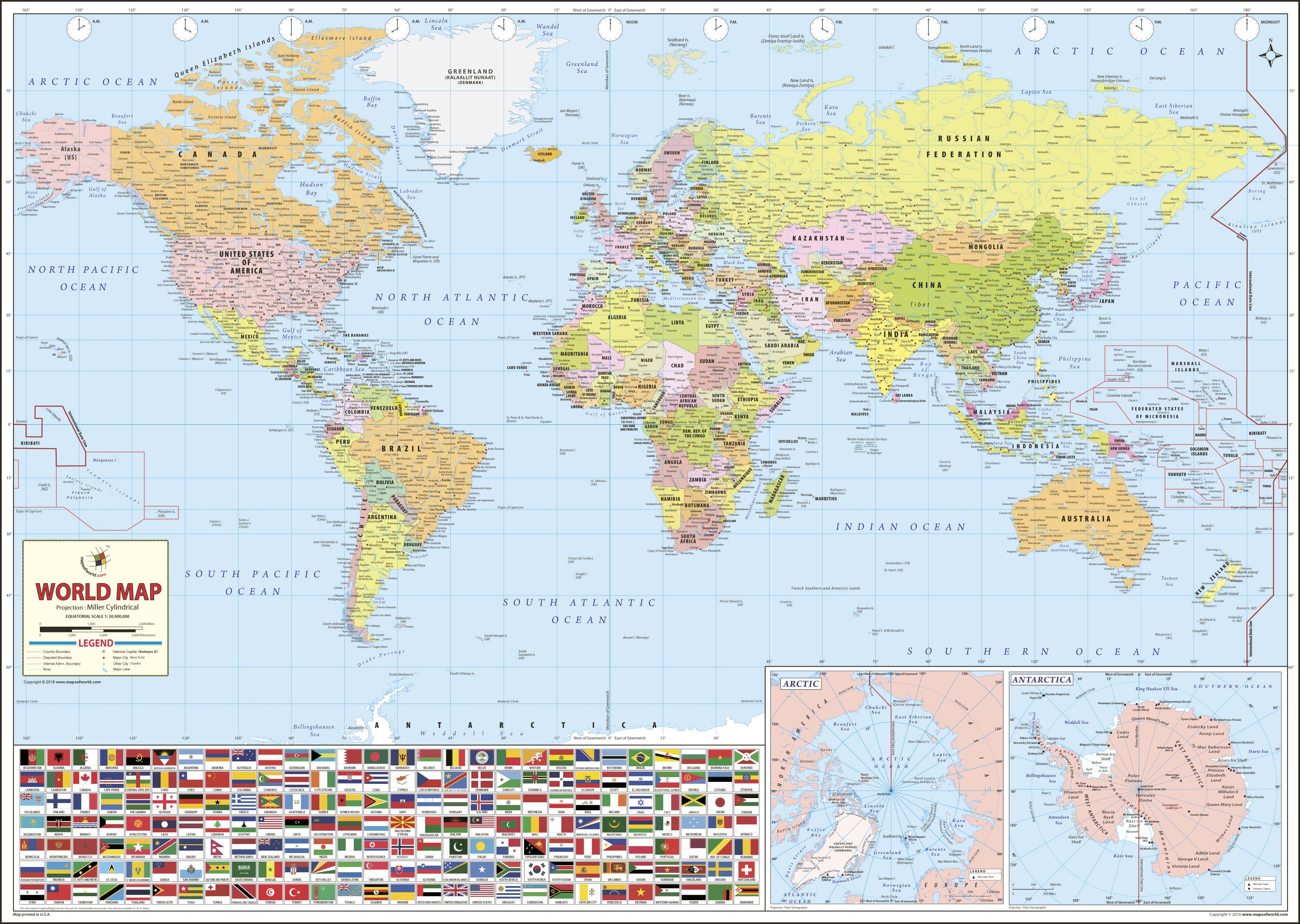 World Wall Map by Maps of World - MapSales