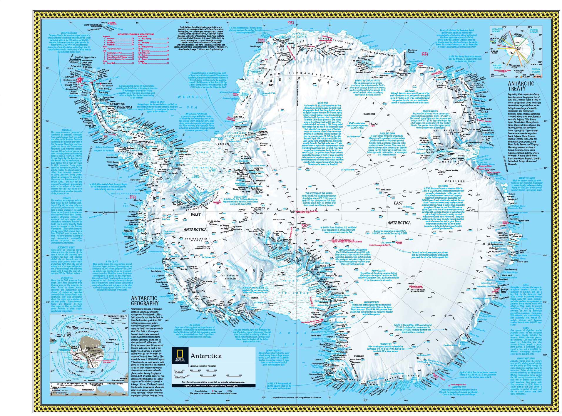 Antarctica Wall Map By Maps Of World Mapsales - vrogue.co