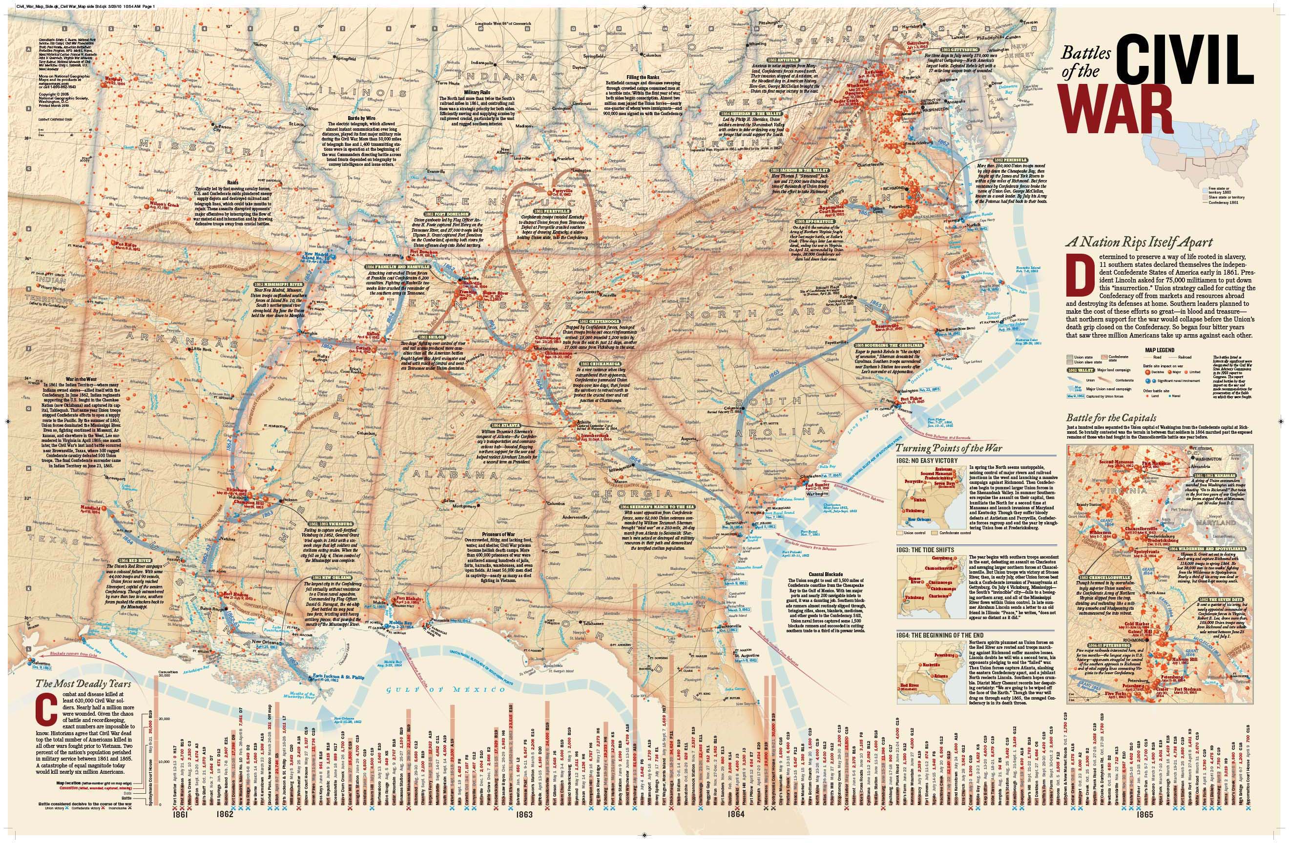 map of all the civil war battles        <h3 class=