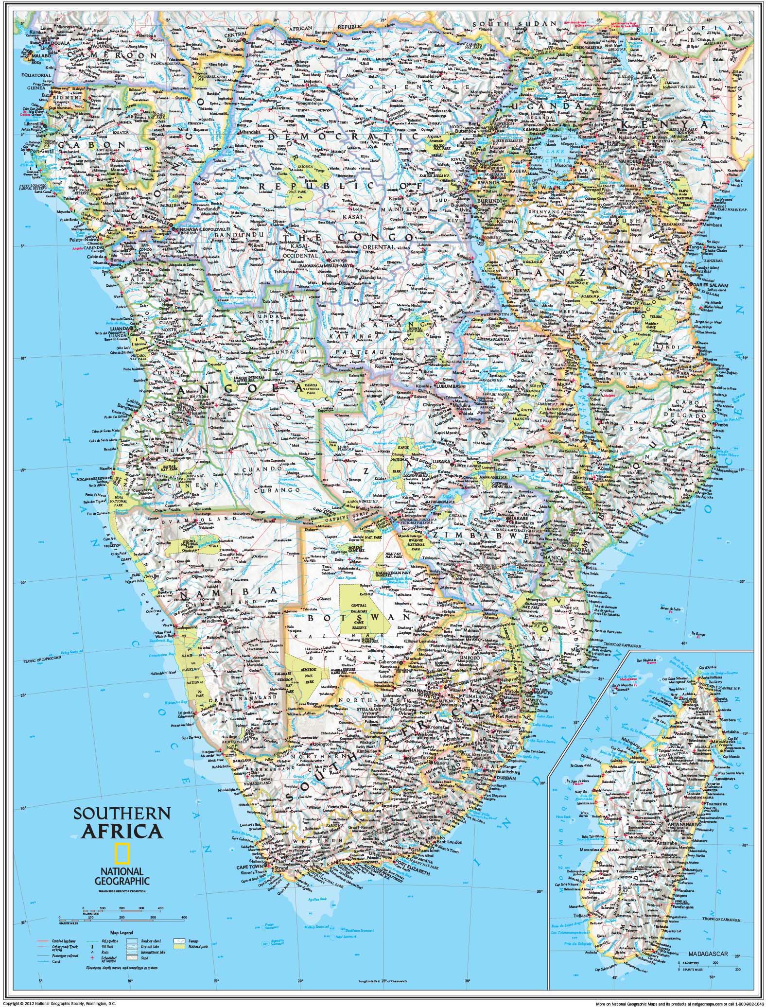 Southern Africa Wall Map Detailed Wall Map Of Southern Africa Images And Photos Finder 3875