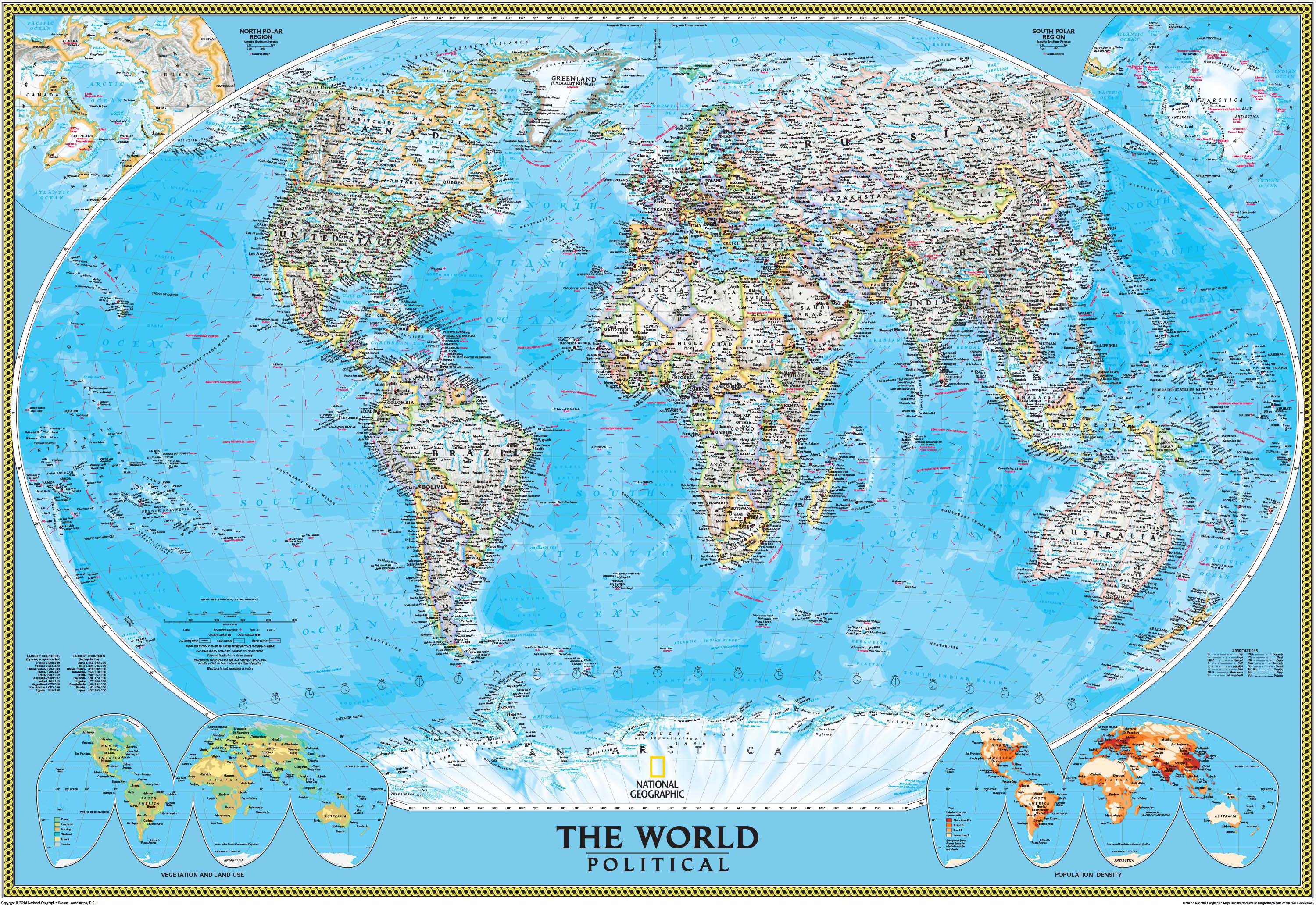 Happy Wall Chart World Political Map F0094 Pack Of 50 Navneet | Images ...