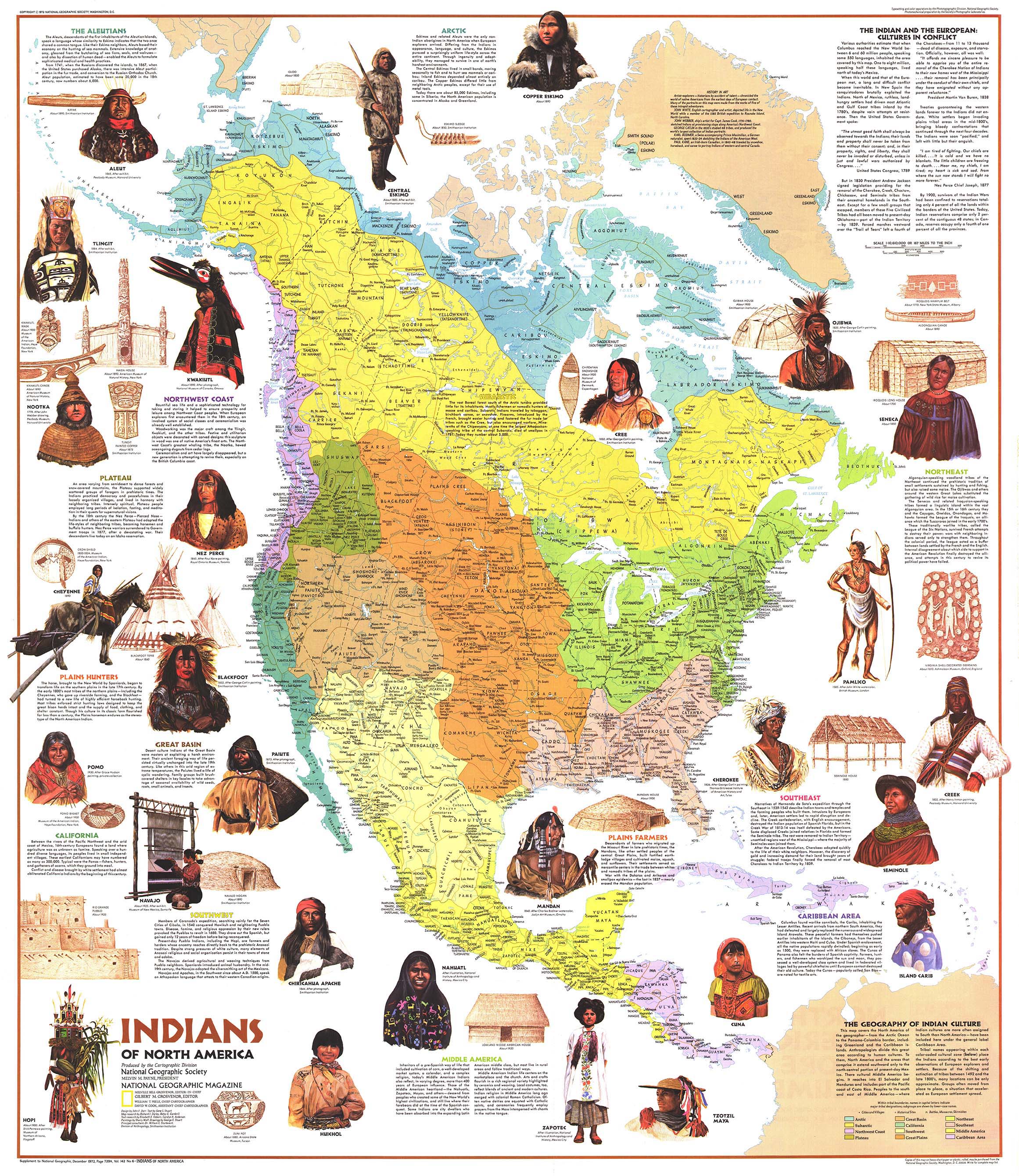 American Indian Map Before Colonization