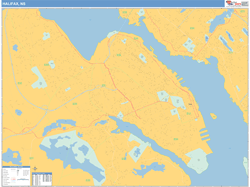 Halifax Wall Map Basic Style 2025