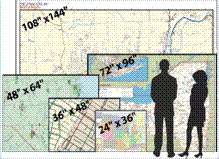 North America Map Sizes