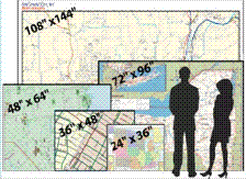 Regional Wall Map Sizes