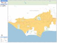 Goleta Wall Map Zip Code