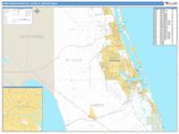 Fort Pierce Port St. Lucie Metro Area Wall Map