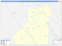 Hanford Corcoran Metro Area Wall Map