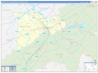 Johnson City Metro Area Wall Map