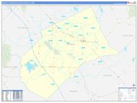 Merced Metro Area Wall Map