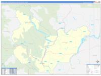 Wenatchee Metro Area Wall Map