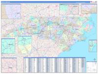 North Carolina Wall Map