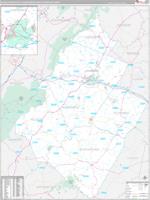 Charlottesville Metro Area Wall Map