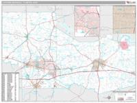 Longview Marshall Metro Area Wall Map Zip Code