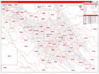 South Bay Silicon Valley Metro Area Wall Map