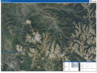 Beaverhead , Mt Wall Map
