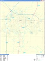Champaign Wall Map Zip Code