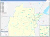 Hinds, Ms Wall Map Zip Code