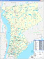 Westchester, Ny Wall Map Zip Code