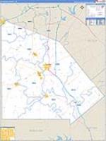 Atascosa, Tx Carrier Route Wall Map