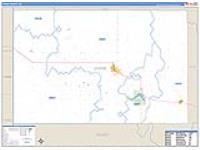 Chase, Ne Carrier Route Wall Map