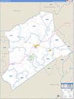 Gilmer, Wv Carrier Route Wall Map