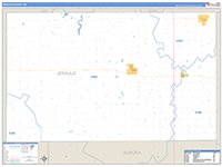 Jerauld, Sd Carrier Route Wall Map