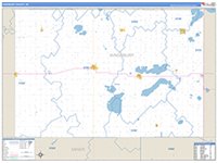 Kingsbury, Sd Carrier Route Wall Map