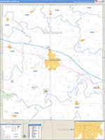 Montgomery, In Carrier Route Wall Map