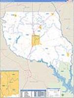 Nacogdoches, Tx Carrier Route Wall Map