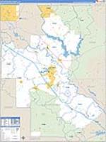 Natchitoches Parish (), La Carrier Route Wall Map