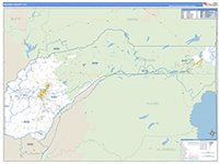 Nevada, Ca Carrier Route Wall Map