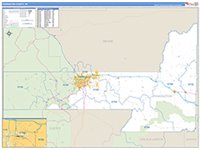 Pennington, Sd Carrier Route Wall Map