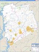 Pickens, Sc Carrier Route Wall Map