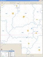 Turner, Sd Carrier Route Wall Map