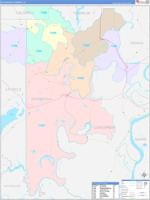 Catahoula Parish (), La Wall Map