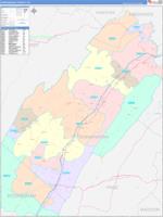Shenandoah, Va Wall Map