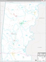 Choctaw, Al Wall Map Zip Code