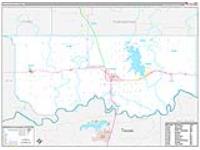 Choctaw, Ok Carrier Route Wall Map