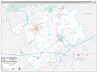 Darlington, Sc Wall Map Zip Code