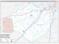 Dinwiddie, Va Wall Map Zip Code