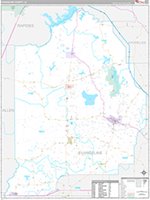 Evangeline Parish (), La Wall Map Zip Code