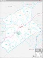 Gilmer, Wv Carrier Route Wall Map