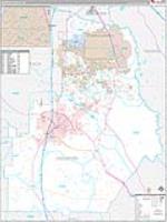 Houston, Ga Wall Map Zip Code