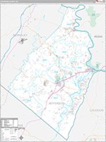 Jefferson, Wv Wall Map Zip Code