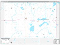Kingsbury, Sd Carrier Route Wall Map