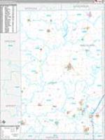 Macoupin, Il Carrier Route Wall Map