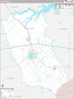 Mcduffie, Ga Wall Map Zip Code
