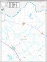 Montague, Tx Carrier Route Wall Map