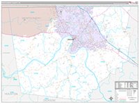Montgomery, Tn Wall Map Zip Code
